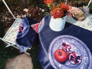Pomegranates On a Plate