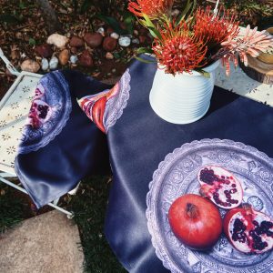 Pomegranates On a Plate