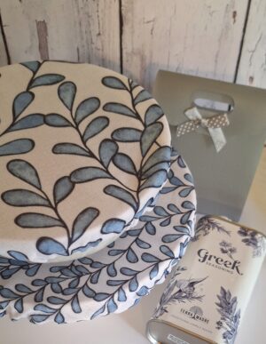 Blue Leaves Dish Covers